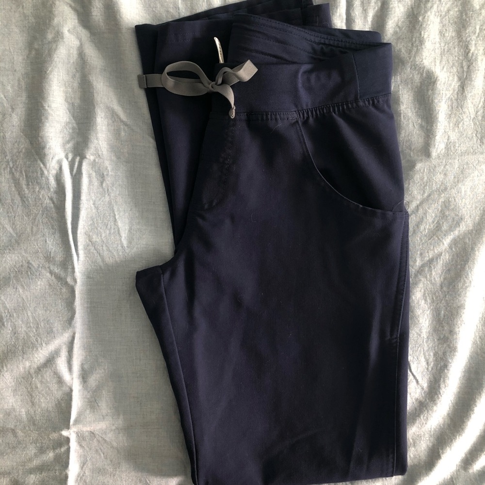 Navy Figs Scrubs Kade Cargo Pants
